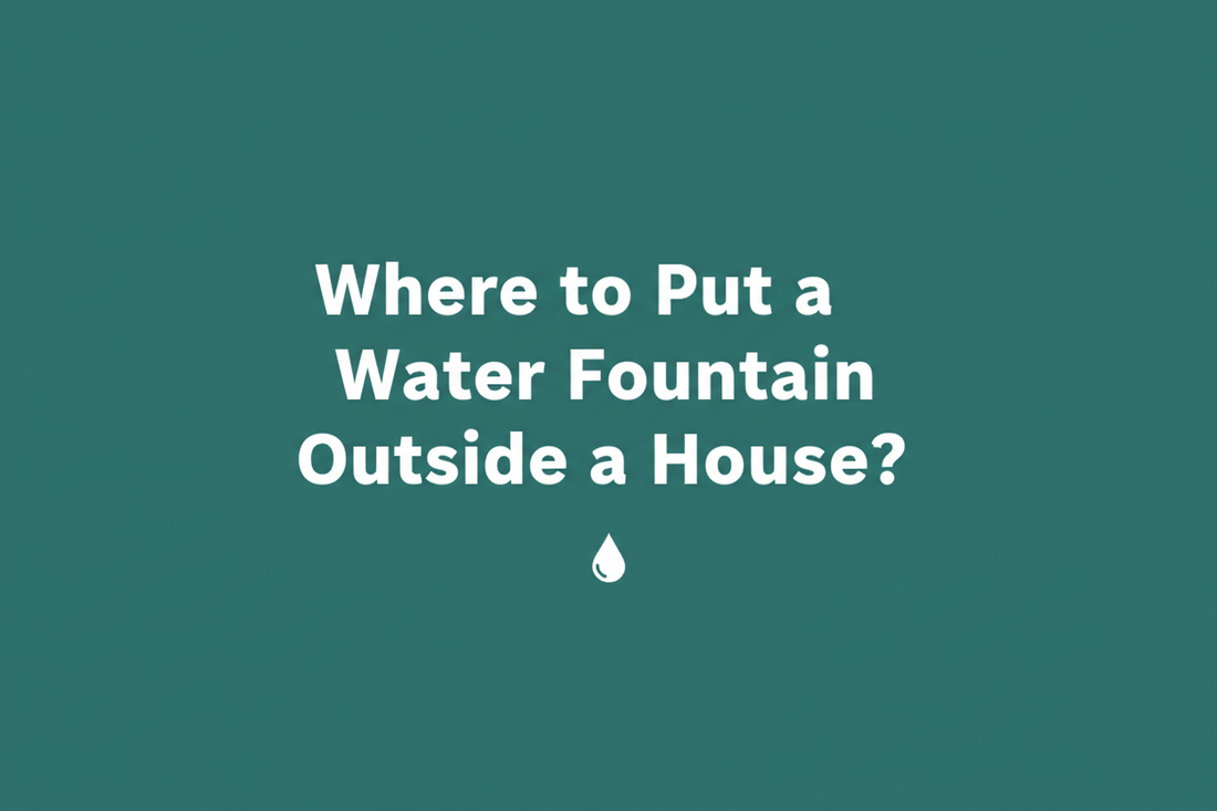Where to Put a Water Fountain Outside a House?