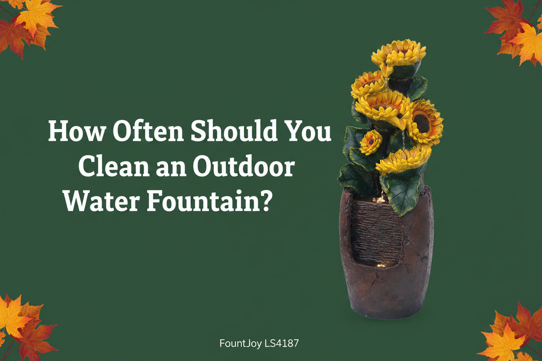  How Often Should You Clean an Outdoor Water Fountain? — FountJoy LS4187 fountain cleaning