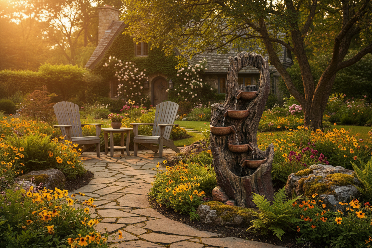 Rustic & Natural Water Fountains