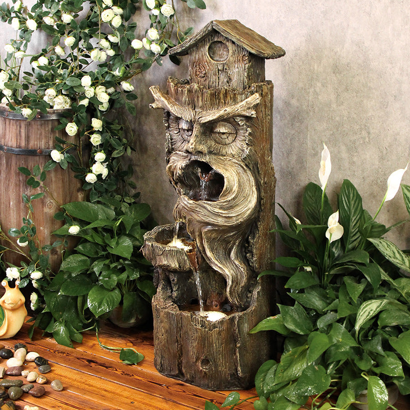 FountJoy Quiet 4-Tier Cascading Water Flow - Gentle Water Trickling Between Tiers Creating Relaxing Sounds - Low Noise Pump in Action